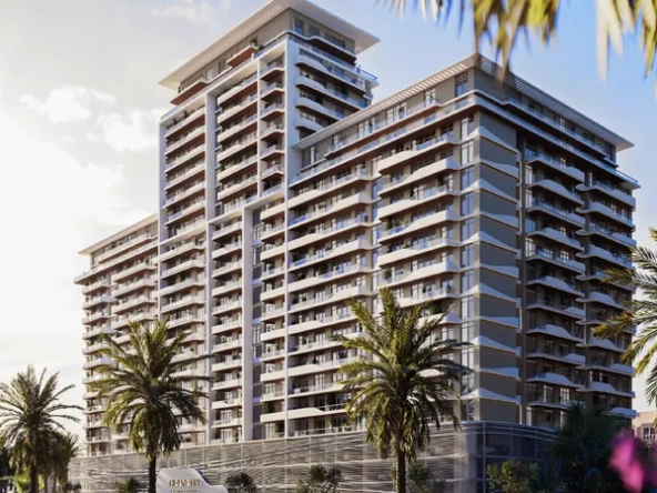 Additional exterior view of Helvetia Residences, an off-plan project in JVC, Dubai