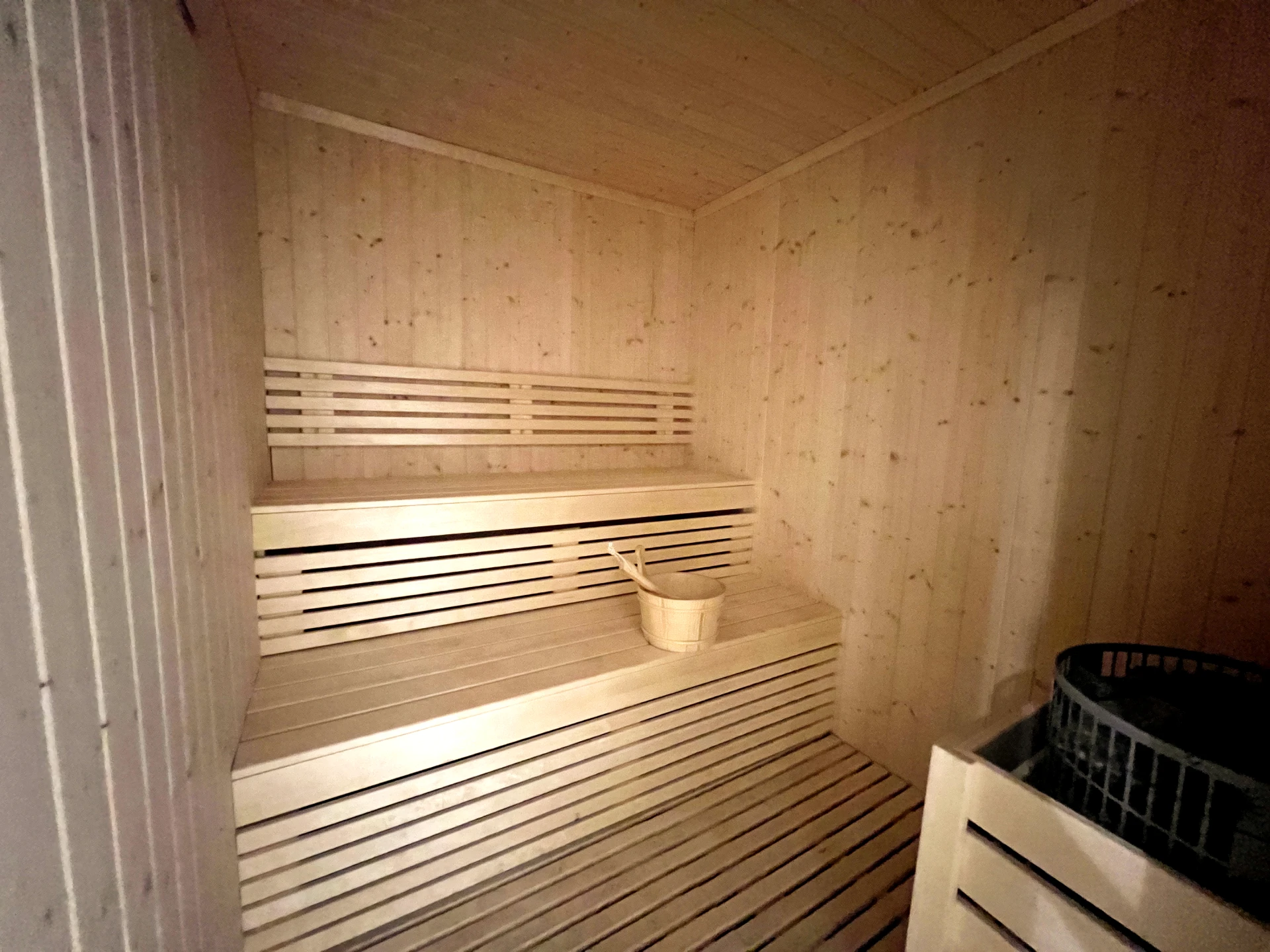 Sauna available for residents in Laya Heights, Studio City, Dubai.